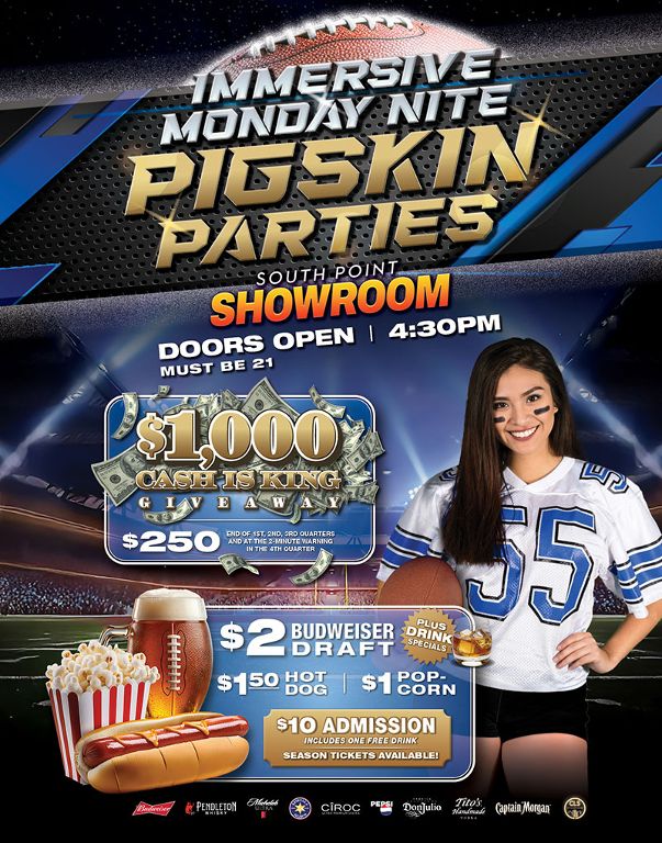 Monday Nite Pigskin Parties