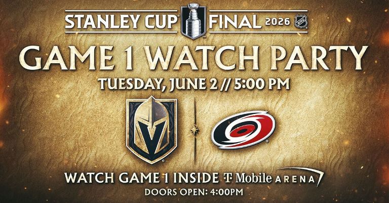 Watch Party Game 1 - Vegas Golden Knights vs. Carolina Hurricanes