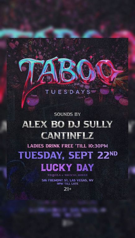 TABOO TUESDAY