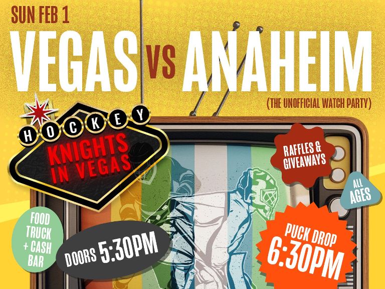 Unofficial Watch Party – Vegas vs Anaheim