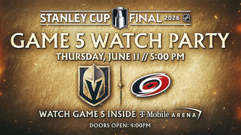 Watch Party Game 5 - Vegas Golden Knights vs. Carolina Hurricanes