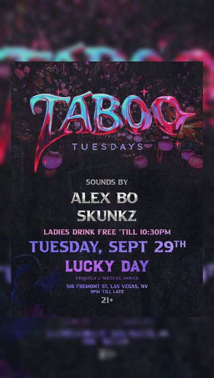 TABOO TUESDAY