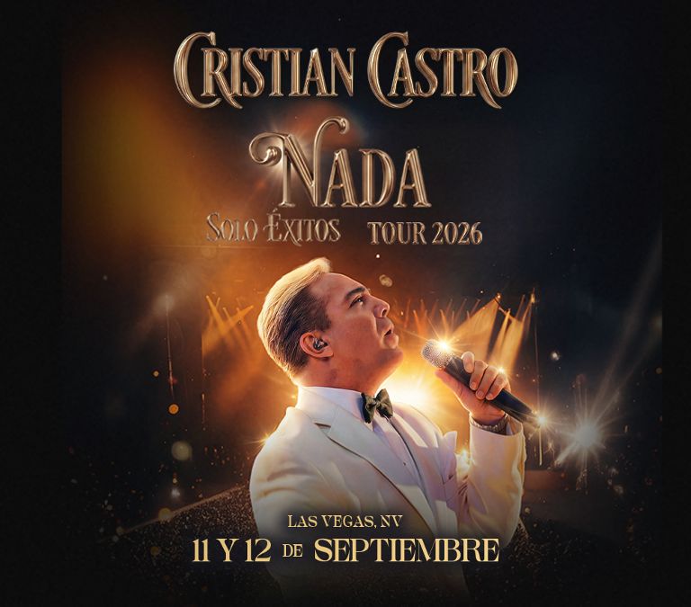 Cristian Castro Nada Solo Exitos Tour