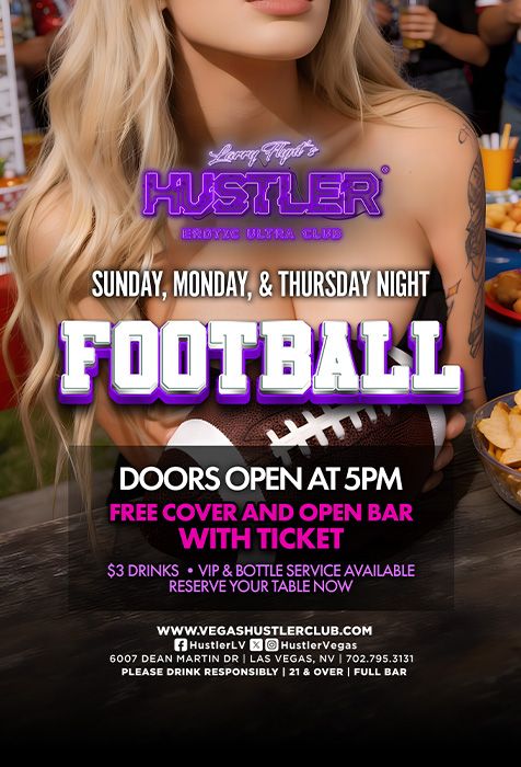 Football Nights at Hustler Club
